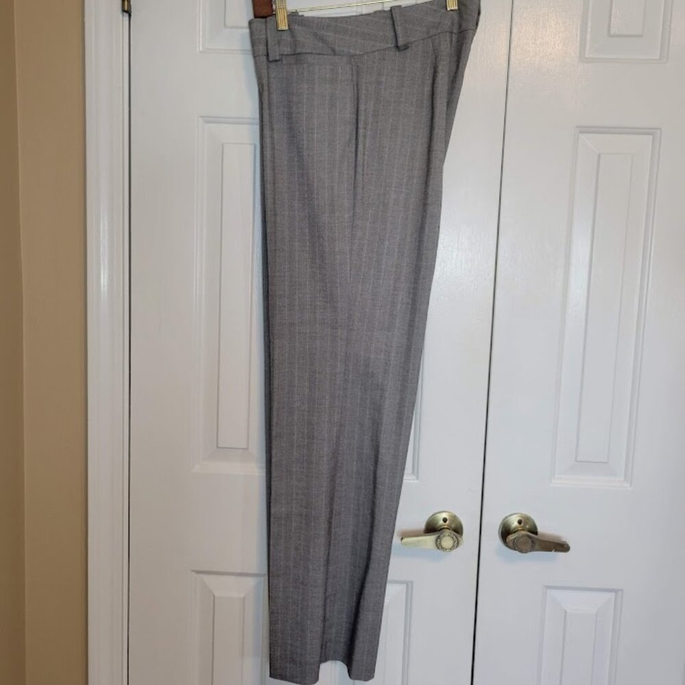 Fabrizio Gianni Gray Pinstripe Stretch Dress Pants | Size 10 - Picture 6 of 6